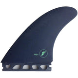 Futures Akila Fiberglass Twin Fin Blue Green - Bob Gnarly Surf