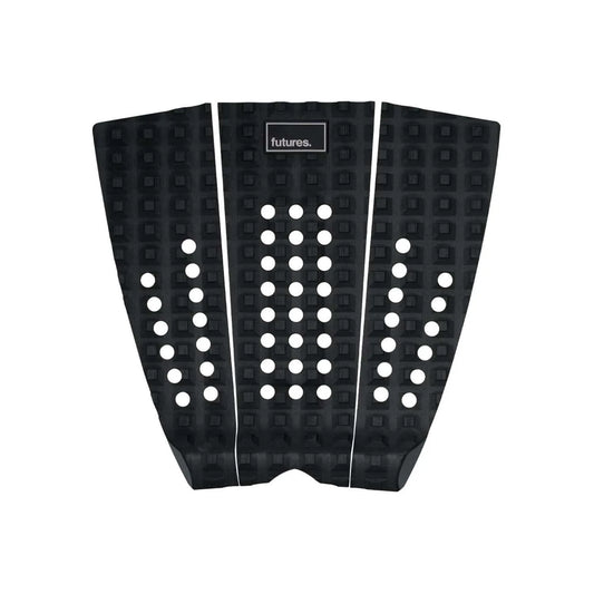 Futures Brewster 3-Piece Tail Traction Pad Surfing Tail Pads Futures