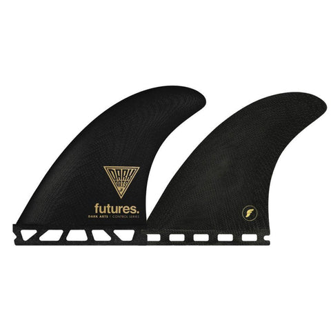 Futures Dark Arts Control Series Thruster Fins Size Large Thruster Set - Bob Gnarly Surf