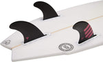 Futures F2 Alpha Size XS Pink Thruster Fin Set - Bob Gnarly Surf