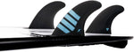 Futures F8 Alpha Size Large Blue Thruster Fin Set - Bob Gnarly Surf