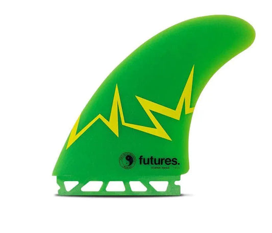 Futures Glenn Pang Twin +1 Grn/Yel - Bob Gnarly Surf