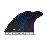 Futures Mayhem Thruster Set Size Large Blue Violet - Bob Gnarly Surf