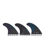 Futures Mayhem Thruster Set Size Large Blue Violet - Bob Gnarly Surf