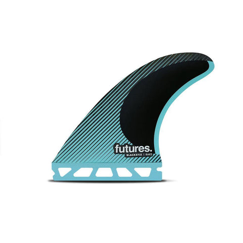 Futures R4 Blackstix Thruster Fin Set Size Small Rake Template - Bob Gnarly Surf