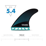 Futures R6 Legacy Series Thruster Fin Set - Bob Gnarly Surf