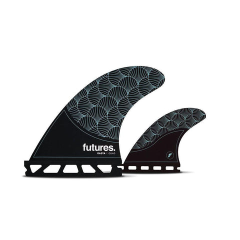 Futures Rasta Quad Set Honeycomb Surfboard Fins - Bob Gnarly Surf