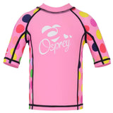 Girls Short Sleeve Dotty Rash Vest - Bob Gnarly Surf