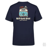 Old Guys Rule 'Good Vibes III' T-Shirt Navy
