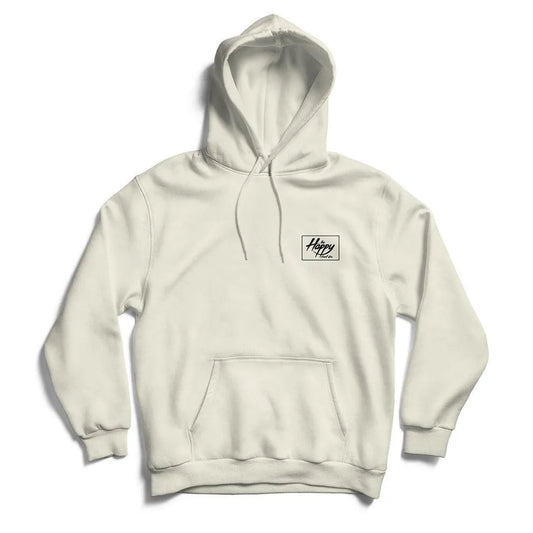 Happy Surf Co Shaka EMB Hoodie Cream - Bob Gnarly Surf