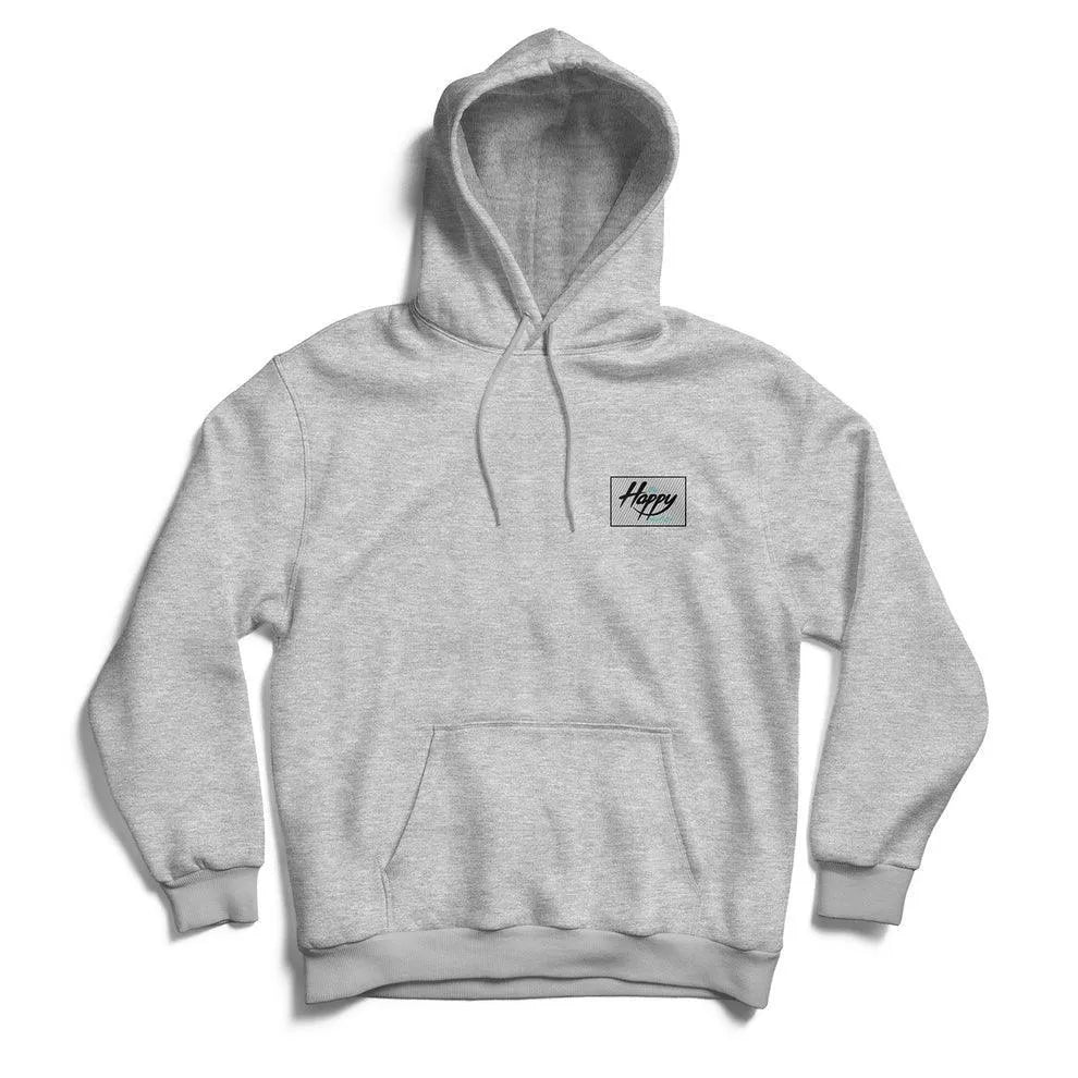 Happy Surf Co Shaka EMB Hoodie Grey - Bob Gnarly Surf