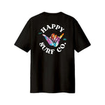 Happy Surf Co Shaka T-Shirt Black - Bob Gnarly Surf