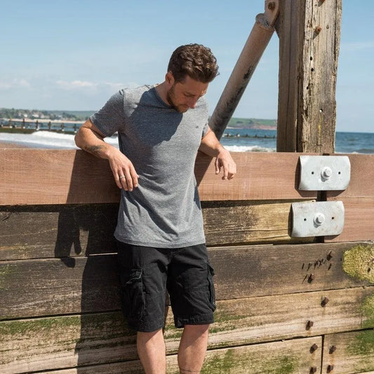 Men's Mauka T-Shirt Grey - Bob Gnarly Surf