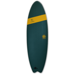Mobyk Quad Fish 6'0 Softtop Surfboard Mallard Green - Bob Gnarly Surf