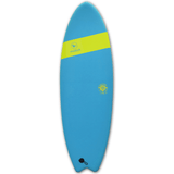 Mobyk Quad Fish 6'6 Softtop Surfboard Blue Curacao - Bob Gnarly Surf