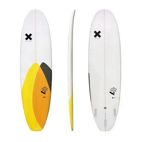 Next Flow Mini Mal EPS Surfboard Yellow / Orange - Bob Gnarly Surf