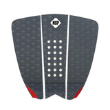 NSP 3 Piece Recycled Traction Tail Pad Charcoal - Bob Gnarly Surf