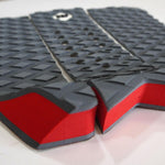 NSP 3 Piece Recycled Traction Tail Pad Charcoal - Bob Gnarly Surf