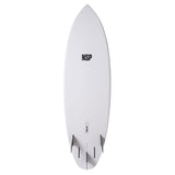 NSP 6’4 Elements Tinder D8 White Surfboard - Bob Gnarly Surf