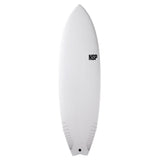 NSP 6’4 Protech Fish White Tint - Bob Gnarly Surf