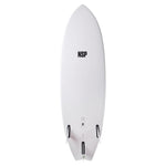 NSP 6’4 Protech Fish White Tint - Bob Gnarly Surf