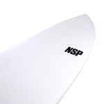NSP 6’4 Protech Fish White Tint - Bob Gnarly Surf