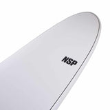 NSP Elements HDT Longboard Surfboard 9'0 White Futures - Bob Gnarly Surf