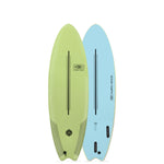 Ocean & Earth 6'0 Ezi Rider Softboard Acid Green - Bob Gnarly Surf