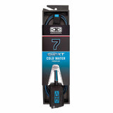 Ocean & Earth 7’0 One-Xt Cold Water Leash – Black Blue - Bob Gnarly Surf