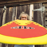 Ocean & Earth MR 5'9 Epoxy Soft Super Twin Fin Surfboard Flames - Bob Gnarly Surf