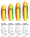 Ocean & Earth MR Ezi-Rider Rasta Twin Fin 5'6 - Bob Gnarly Surf