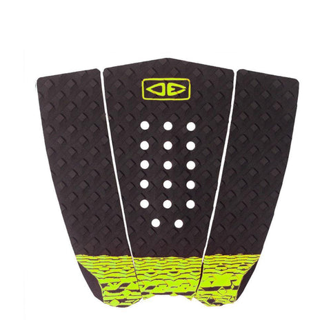 Ocean & Earth Simple Jack Hybrid 3 Piece Tail Traction Pad Lime - Bob Gnarly Surf