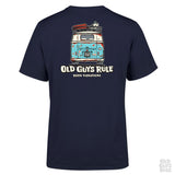 Old Guys Rule 'Good Vibes III' T-Shirt Navy - Bob Gnarly Surf