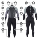 Osprey Boys' Zero 5mm Winter Full Length Wetsuit - Bob Gnarly Surf