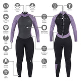 Osprey Girls' Zero 5mm Winter Full Length Wetsuit - Bob Gnarly Surf