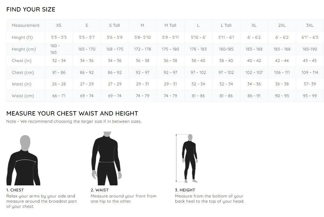 Osprey Origin Mens 3/2 Full Length Wetsuit - Bob Gnarly Surf
