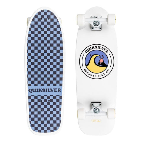 Quiksilver Bubbles Skateboard White - Bob Gnarly Surf