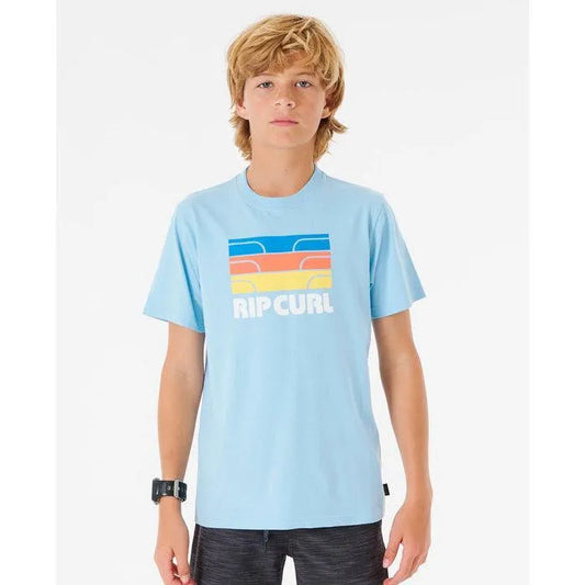 Rip Curl Surf Revival Mumma Boy Tee Shirt Blue - Bob Gnarly Surf