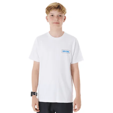 Rip Curl Surf Revival Sunset Tee Shirt Boys White - Bob Gnarly Surf