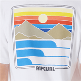 Rip Curl Surf Revival Sunset Tee Shirt Boys White - Bob Gnarly Surf