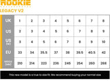 Rookie Quad Rollerskates Legacy V2 Adult Kids Roller Boots - Bob Gnarly Surf