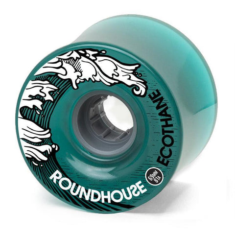Roundhouse Wheels - Ecothane 69mm Aqua Concaves (81A) - Bob Gnarly Surf