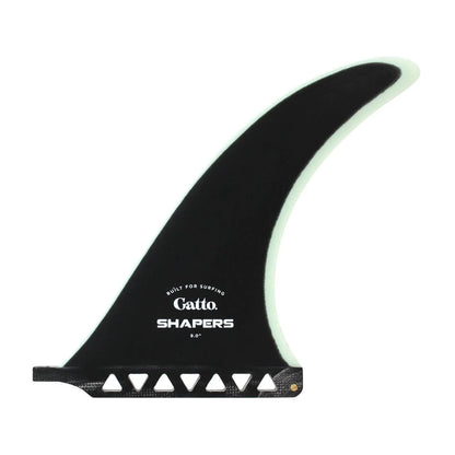 Shapers Fins 9" Gatto Box Longboard Fin - Black Clear Single Fin Shapers Fins Single Fin