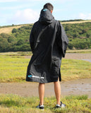 Sola Waterproof Changing Robe Coat Black - Bob Gnarly Surf