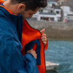 Sola Waterproof Changing Robe Coat Blue/Orange - Bob Gnarly Surf