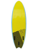 Surfworx Banshee Hybrid Soft Surfboard 6ft 0 - Azur Blue - Bob Gnarly Surf