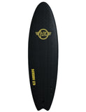 Surfworx Banshee Hybrid soft surfboard Limited Edition 6ft 6 - Black - Bob Gnarly Surf