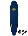 Surfworx Banshee Mini Mal Soft Surfboard 7ft 0 Midnight Blue - Bob Gnarly Surf