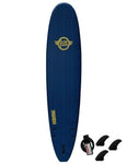 Surfworx Banshee Mini Mal Soft Surfboard 9ft 0 Midnight Blue - Bob Gnarly Surf