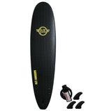 Surfworx Banshee Mini Mal Soft Surfboard Limited Edition 7ft 0 - Black - Bob Gnarly Surf